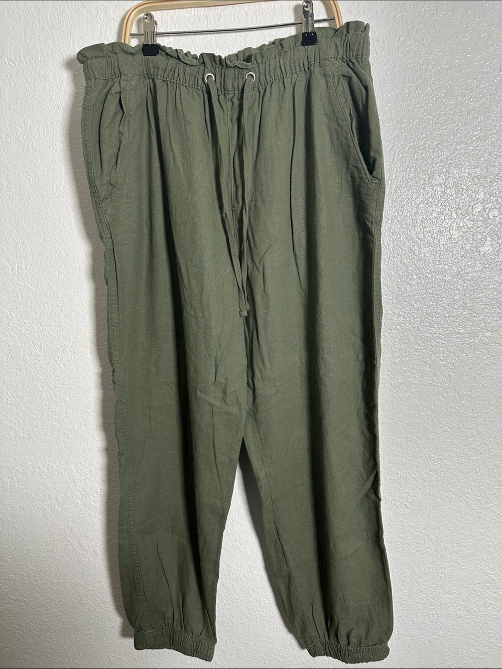 Social Standard by Sanctuary Solstice Linen Blend Jogger Pants Size XXL - Picture 2 of 7